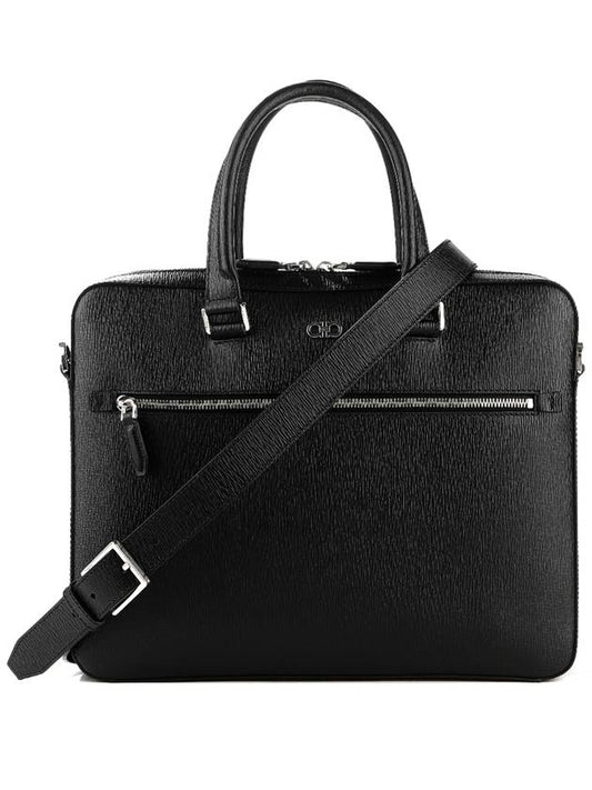 Gancini Business Bag Black - SALVATORE FERRAGAMO - BALAAN 2