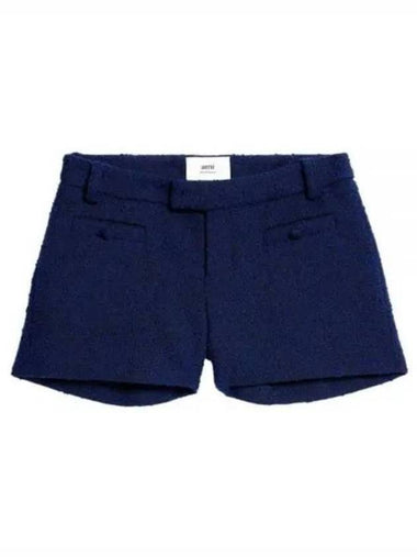 Klassische Tweed Shorts Navy - AMI - BALAAN 1