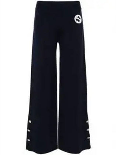 Interlocking G Wide Pants Navy - GUCCI - BALAAN 2