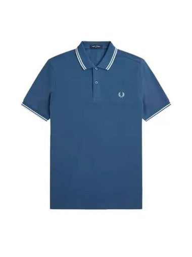 Fred Perry Twin Tip Shirt Midnight Blue - FRED PERRY - BALAAN 1