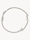 Opyum Charm Bracelet In Metal And Rhinestone Oxidized Silver - SAINT LAURENT - BALAAN 2