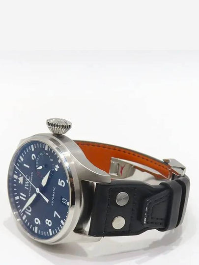 IW500912 Big Pilot Watch Black Plate Steel Case Automatic 46MM Leather Band Men s - IWC - BALAAN 2