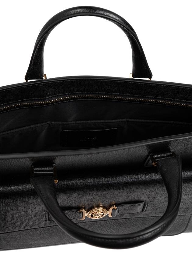 Versace Leather Briefcase ‘Medusa Biggie’, Men's, Black - VERSACE - BALAAN 5