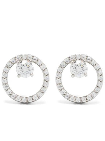 Constella Stud Earrings Silver - SWAROVSKI - BALAAN 1