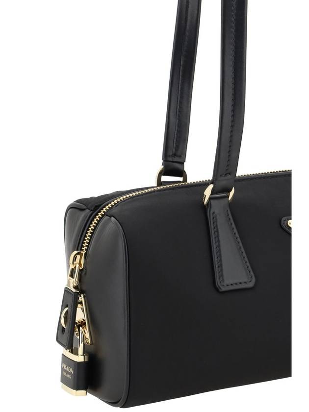 Medium Re-Nylon Leather Tote Bag Black - PRADA - BALAAN 5