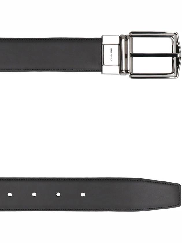 Zegna Reversible Leather Belt - ERMENEGILDO ZEGNA - BALAAN 4