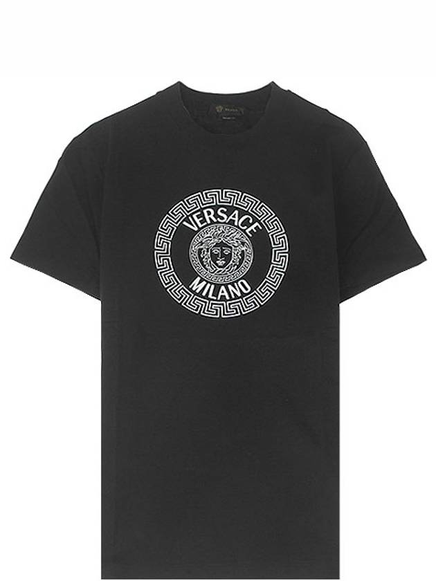 Medusa Logo Crew Neck Short Sleeve T-Shirt Black - VERSACE - BALAAN 2