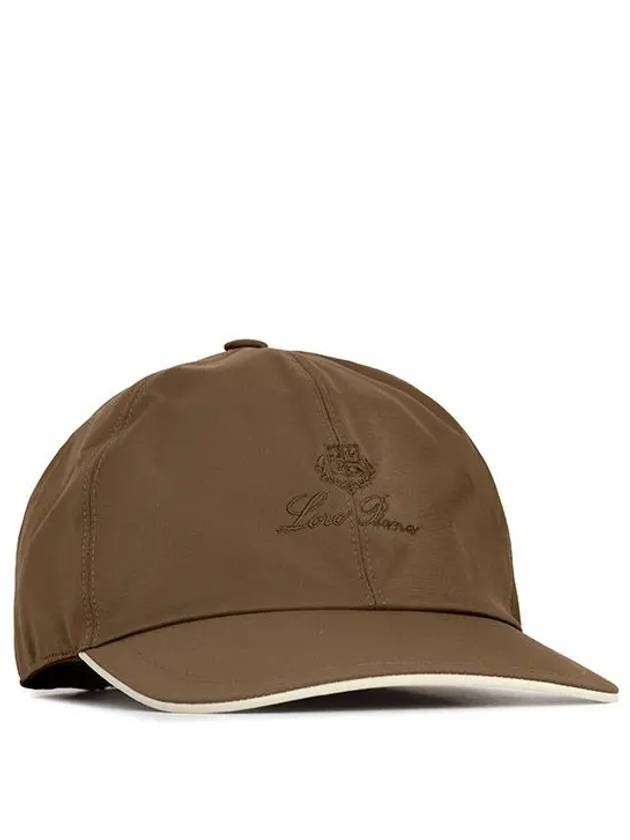 Embroidered Logo Ball Cap Pecan Ivory - LORO PIANA - BALAAN 5