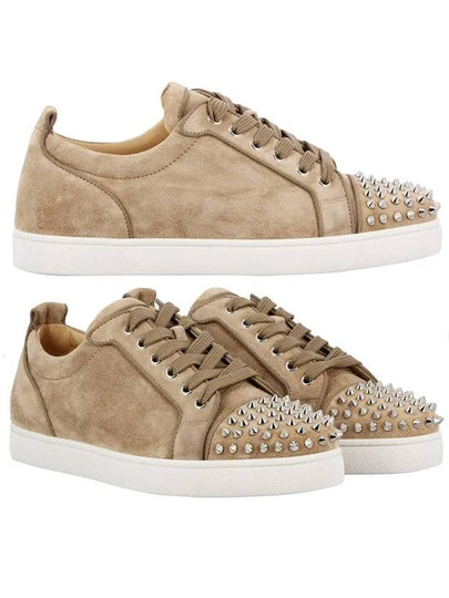 Louis Junior Spike Orlato Flat Low Top Sneakers Brown - CHRISTIAN LOUBOUTIN - BALAAN 2