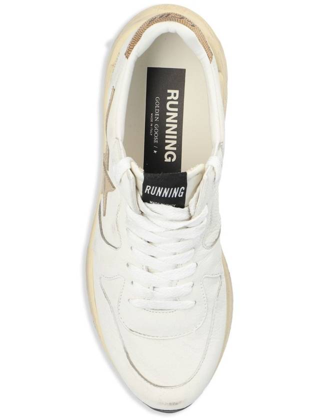 Running Sole Sports Low Top Sneakers Gold White - GOLDEN GOOSE - BALAAN 4