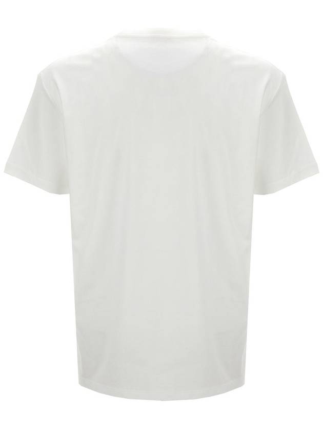 Crew Neck Logo Print Short Sleeve T-Shirt White - VALENTINO - BALAAN 3