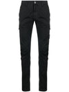 Men's Wappen Logo Cargo Straight Pants Black - STONE ISLAND - BALAAN 1