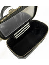 Gold Hardware Chain Lambskin Cosmetic Cross Bag Black - CHANEL - BALAAN 7