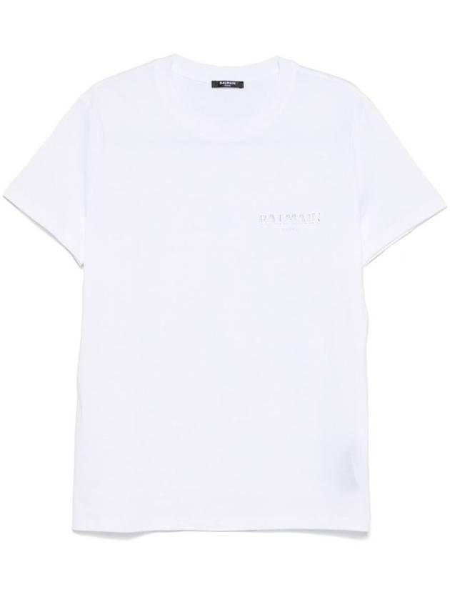 Balmain T-Shirt With Gel Logo - BALMAIN - BALAAN 1