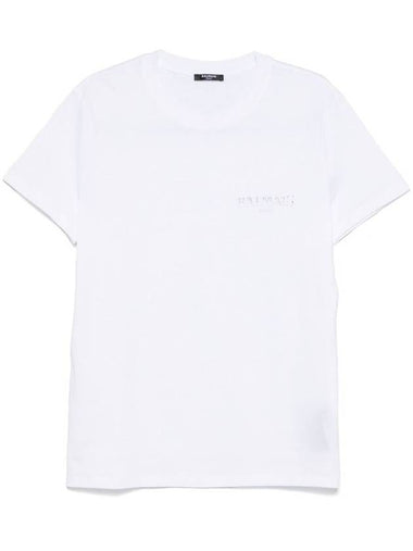 Balmain T-Shirt With Gel Logo - BALMAIN - BALAAN 1