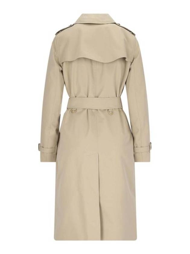 Kensington Heritage Cotton Trench Double Coat Beige - BURBERRY - BALAAN 3