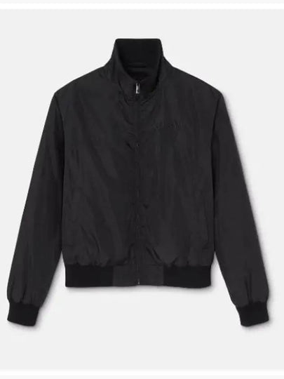 Nylon Zip-Up Jacket Black - VERSACE - BALAAN 2