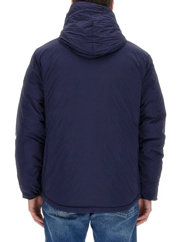 Lodge Down Hooded Padded Jacket Atlantic Navy - CANADA GOOSE - BALAAN 7