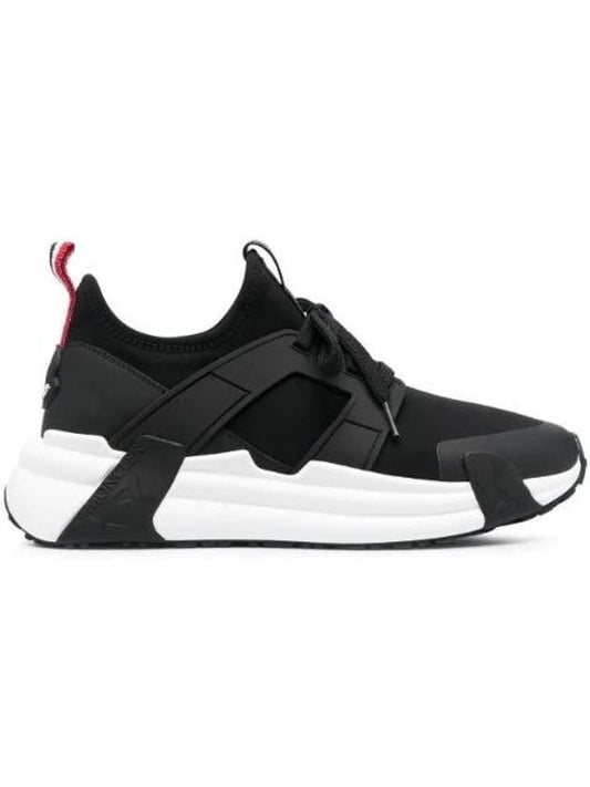 Lunarove Panel Low-Top Sneakers Black - MONCLER - BALAAN 1