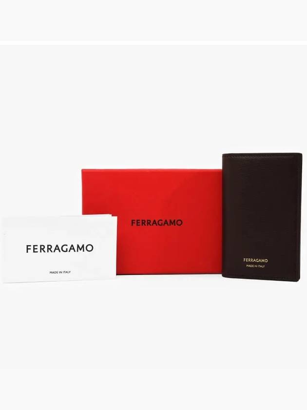 Branded Bi-Fold Card Wallet Brown - SALVATORE FERRAGAMO - BALAAN 4