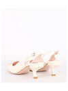 Women's Bergul Lacquer Buckle Slingback Heel White - ROGER VIVIER - BALAAN.