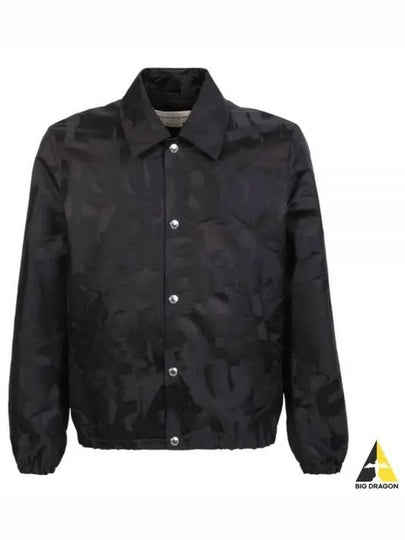 Logo Detailed Buttoned Jacket Black - ALEXANDER MCQUEEN - BALAAN 2