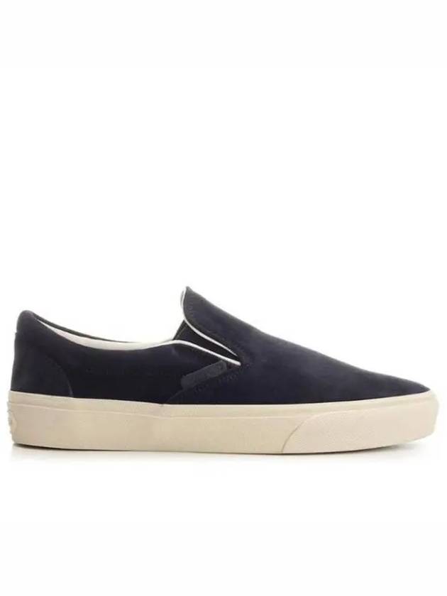 Men's Suede Jude Slip-On Navy - TOM FORD - BALAAN 2