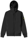 Wappen Patch Soft Shell Hooded Jacket Black - STONE ISLAND - BALAAN 2