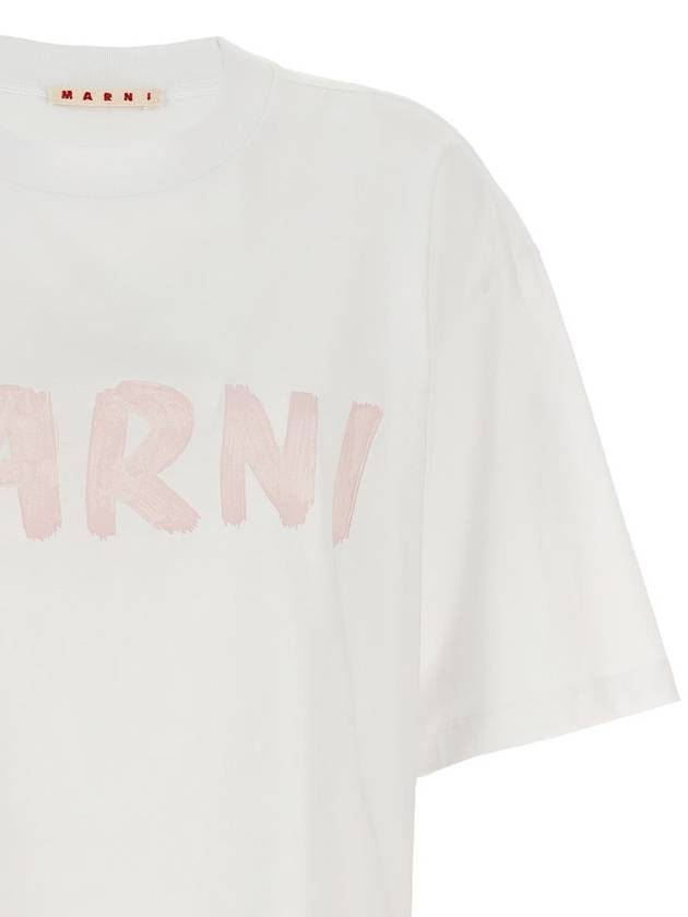 Marni Logo Print Cropped T-Shirt - MARNI - BALAAN 3