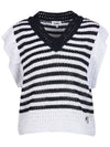 Striped frill knit vest MK4MV210 - P_LABEL - BALAAN 10