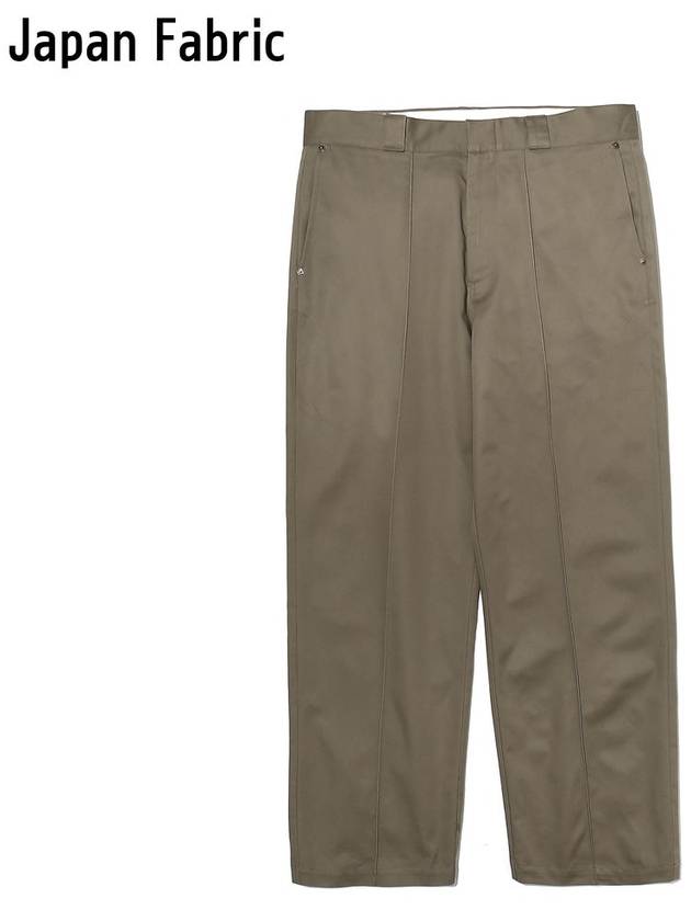 Cosmo Pin Tuck Regular Chino Wide Pants Grey - OGARP - BALAAN 2