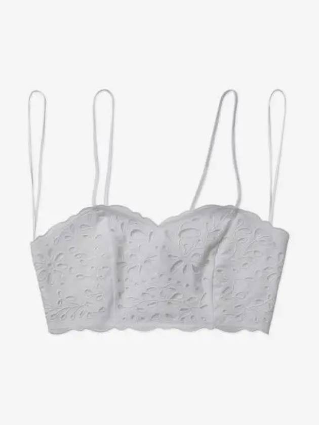 Embroidered Bustier Sleeveless White - CHLOE - BALAAN 2