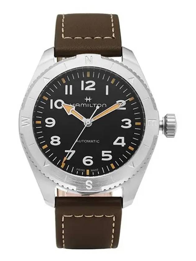 H70225830 Khaki Field Expedition Men s Automatic Leather Watch - HAMILTON - BALAAN 1