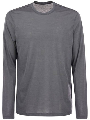 Crew-neck T-shirt in silk and cotton - MAJESTIC FILATURES - BALAAN 1