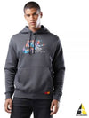 Men's So Pack 2 Logo Print Hoodie Dark Grey - NIKE - BALAAN 2