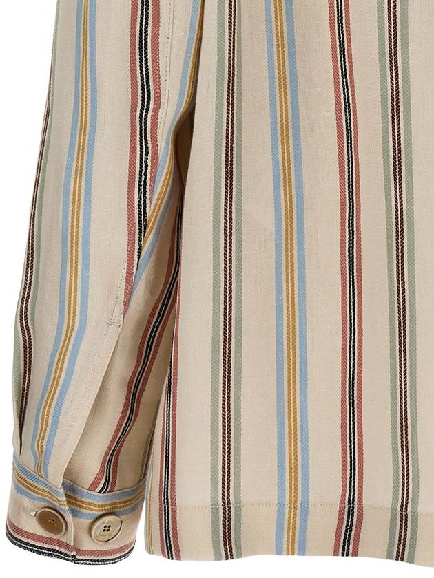 Etro Striped Overshirt - ETRO - BALAAN 4