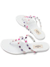 Women's Rockstud Flip Flops White - VALENTINO - BALAAN 7