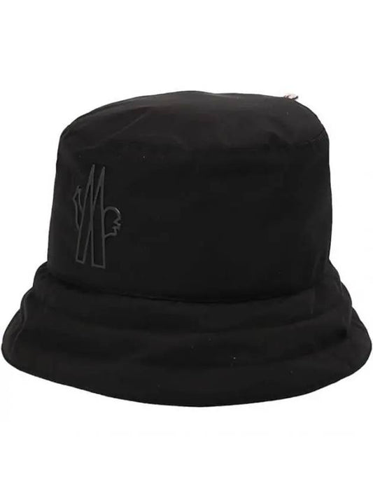 Grenoble Logo Patch Gore-Tex Bucket Hat Black - MONCLER - BALAAN 2