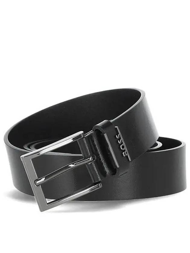 Cole Ant Logo Leather Belt Black - HUGO BOSS - BALAAN 2