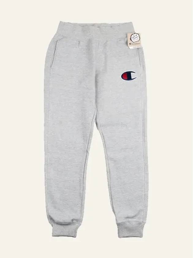 Reverse Weave Direct Flock Script Women s Jogger Pants Oxford Gray GF777 Y07965 806 - CHAMPION - BALAAN 6