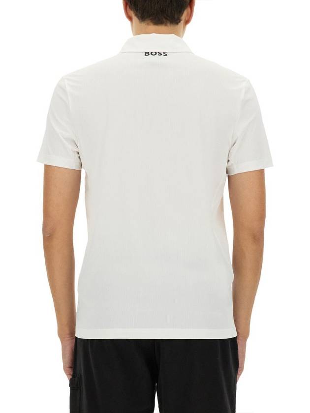 Boss "Paddy" Polo Shirt In Ribbed Fabric - HUGO BOSS - BALAAN 3