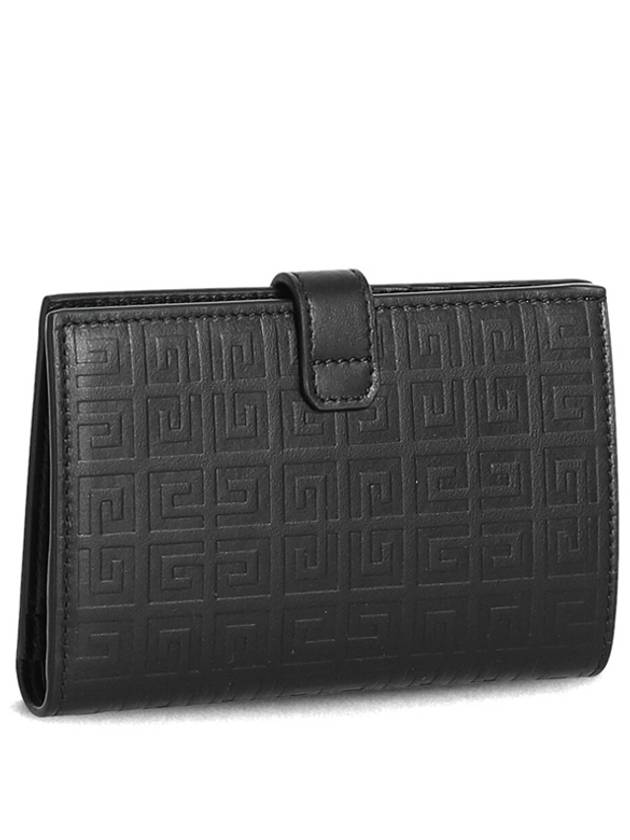 G Cut 4G Leather Card Wallet Black - GIVENCHY - BALAAN.