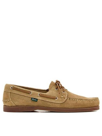 Bath Suede Boat Shoes Beige - PARABOOT - BALAAN 2