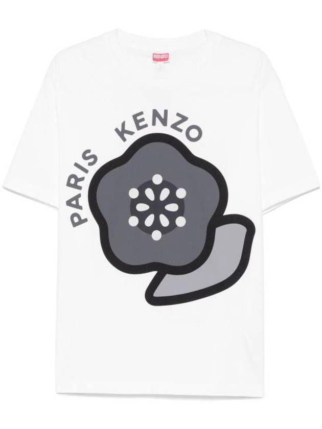 Pop Print Short Sleeve T-Shirt Off White - KENZO - BALAAN 2