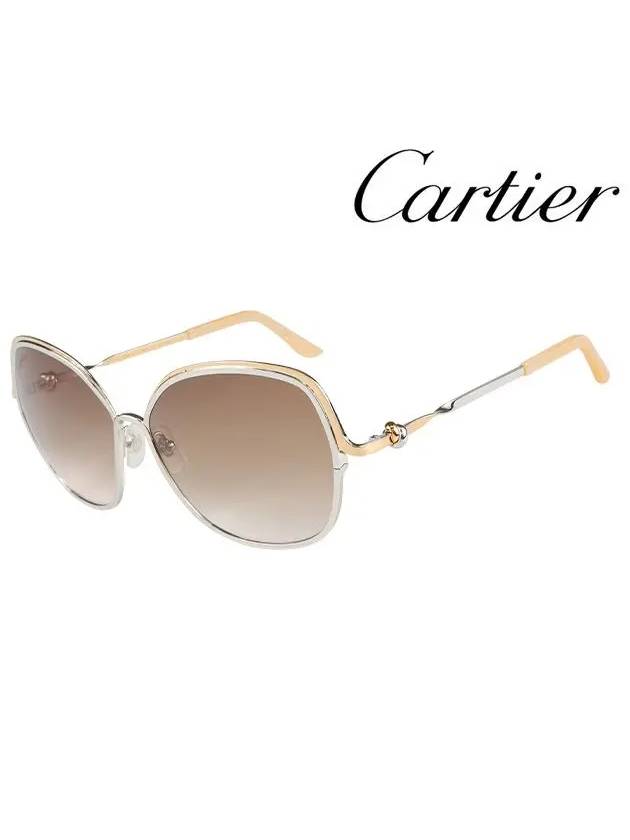 Sunglasses CT0090S 001 SILVER - CARTIER - BALAAN 3