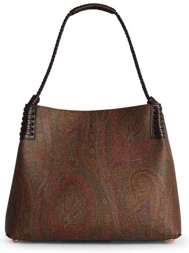 Etro Small 'Arnica' Brown Cotton Blend Bag - ETRO - BALAAN 3