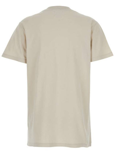 'Zoeline' White Crewneck T-Shirt With Maxi Logo Print On The Front In Cotton Woman - ISABEL MARANT ETOILE - BALAAN 2