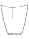 Logo Chain Necklace Silver - MARC JACOBS - BALAAN 9