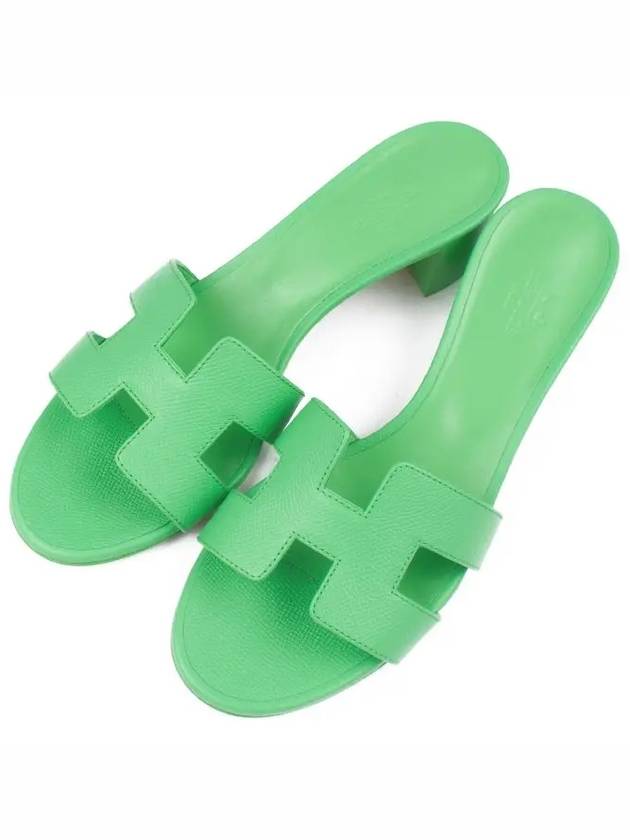 Oasis Epsom Sandals Vert Pomme - HERMES - BALAAN 2