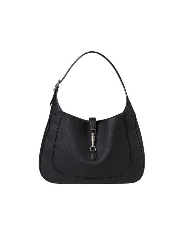 Jackie Large Leather Shoulder Bag Black - GUCCI - BALAAN 1